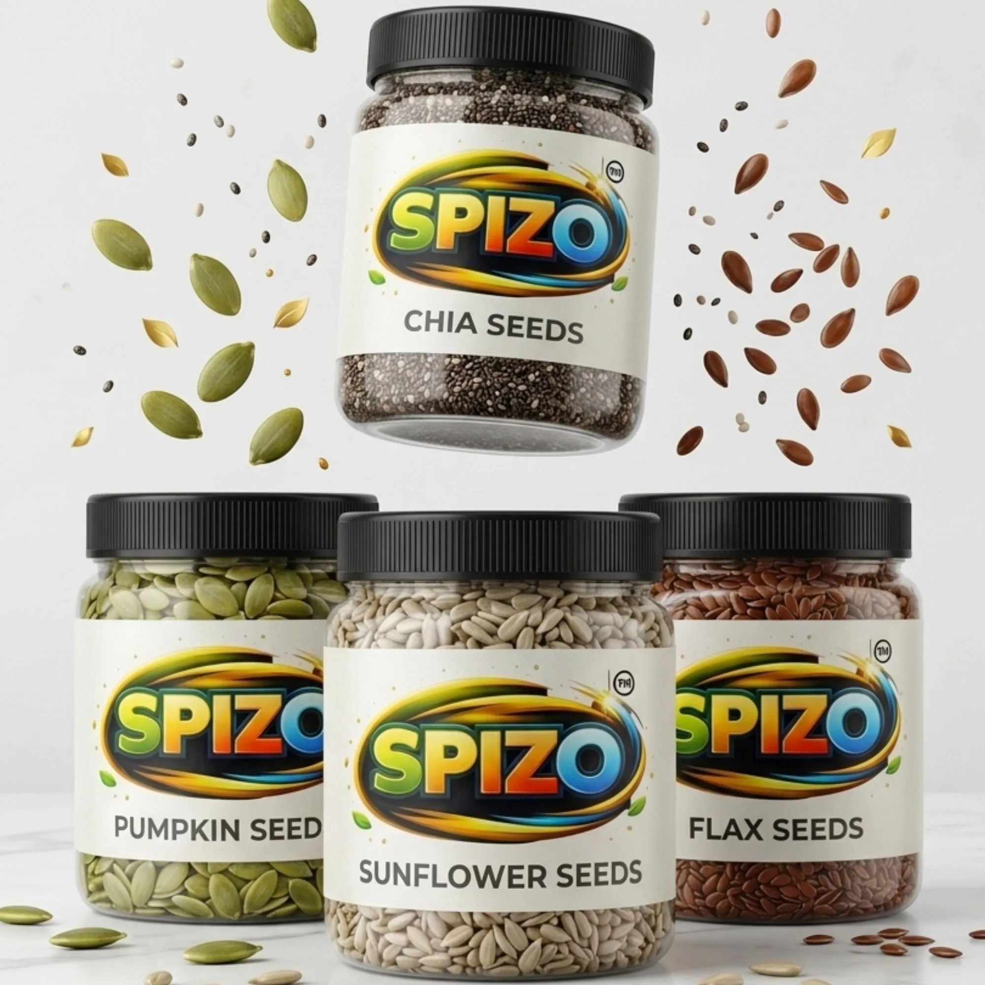 CHIA PUMPKIN SUNFLOWER FLAX SEEDS COMBO
